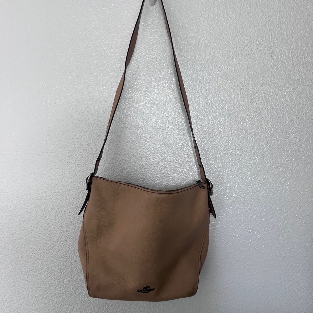Coach Tan Leather Shoulder Bag